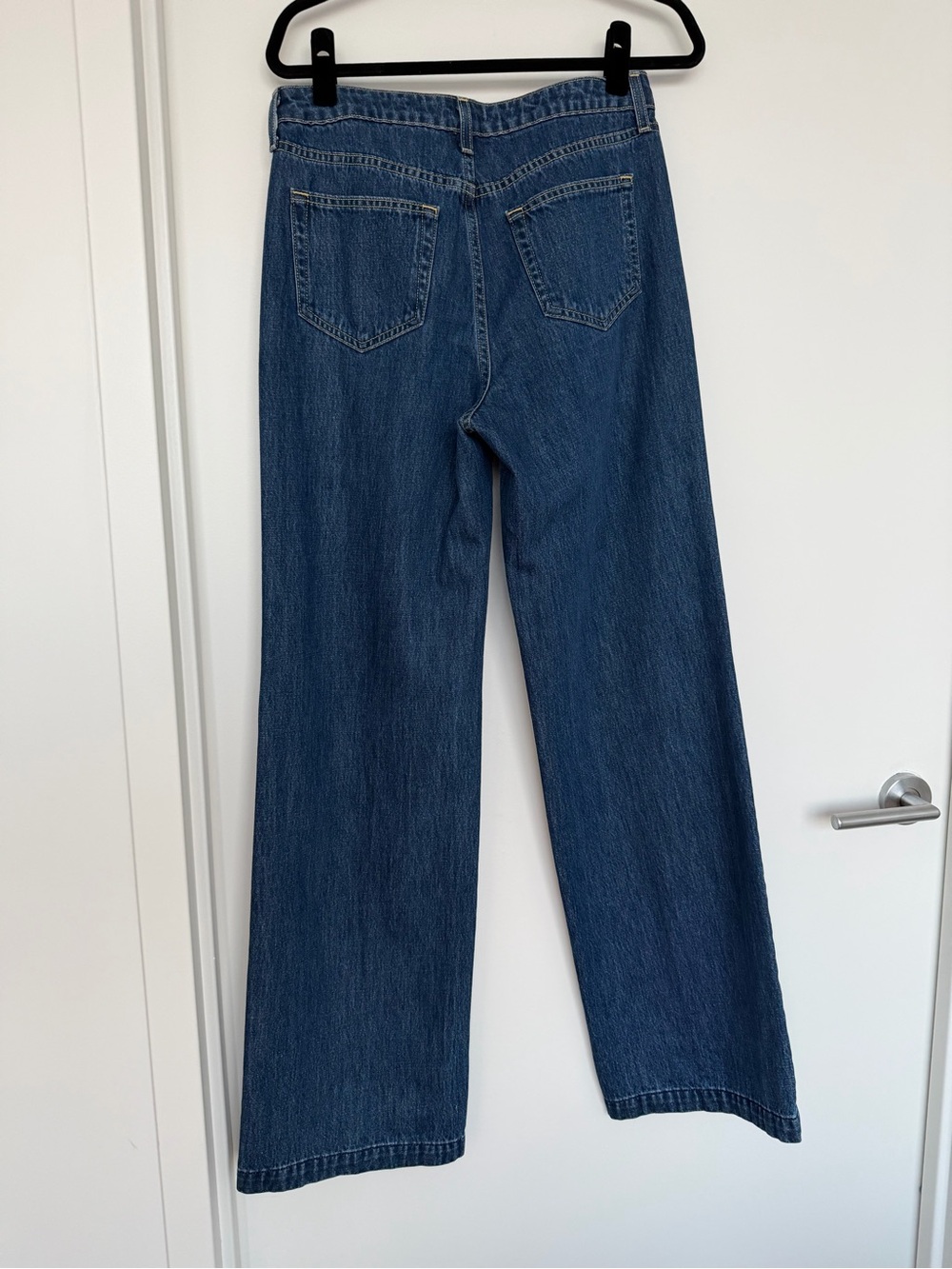 L’AGENCE Clayton Wide Leg High Rise 100% Cotton Jeans Size 27 - Picture 3 of 9